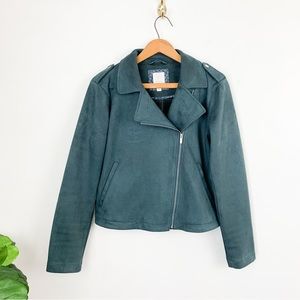 LC Lauren Conrad Dark Green Jacket - M